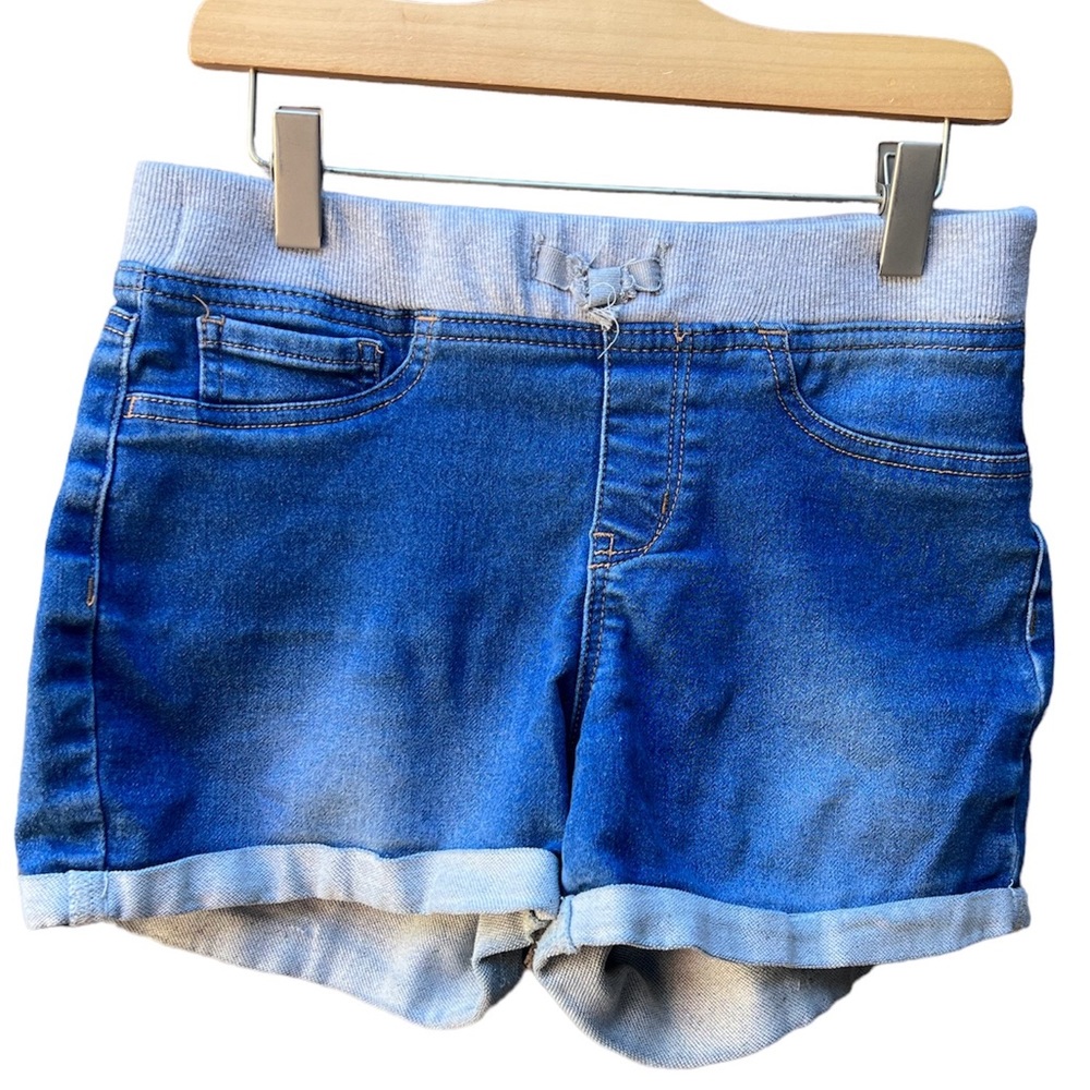 Black Daisy Midi Shorts Med Wash size Junior 14